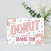 Donut weet hoe bedankkaart (Staand voorkant)