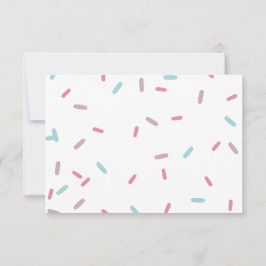 Donut weet hoe bedankkaart (Achterkant)