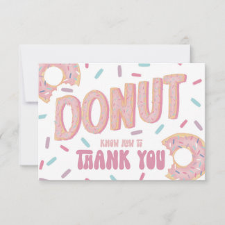 Donut weet hoe bedankkaart
