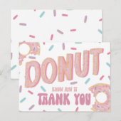 Donut weet hoe je je creditcard kunt bedanken briefkaart (Voorkant / Achterkant)