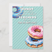 donut weten wat te doen cadeau KAART HOLDER docent (Voorkant)