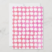 Donut wil deze uitnodiging voor de 1e verjaardag m (Achterkant)