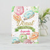 Donut wil Doughnut verjaardag missen Kaart (Staand voorkant)