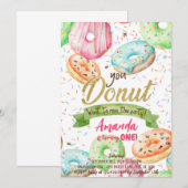 Donut wil Doughnut verjaardag missen Kaart (Voorkant / Achterkant)