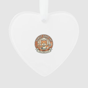 Donut Winkel Kat Donut Winkel Kat Vintage Vector K Ornament
