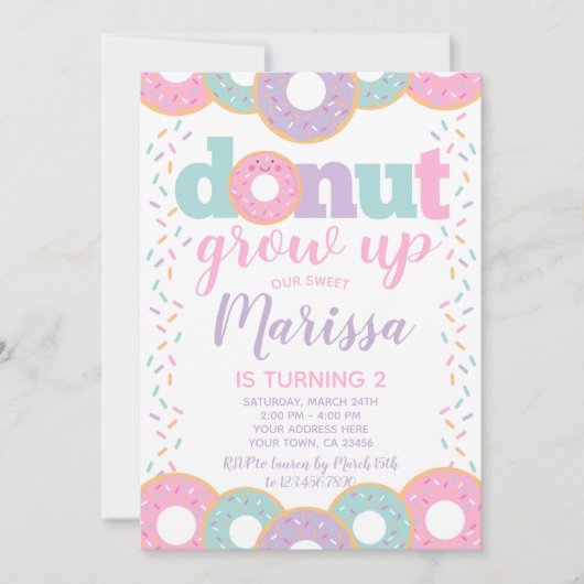 Donut Wordt Groot Kaart (Voorkant)