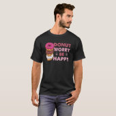 Donut Worry Be Happy Doughnut Men Women Kid T-shirt (Voorkant volledig)