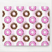 Donut Worry be Happy Fun Food Humor Donuts Pattern Muismat (Voorkant)