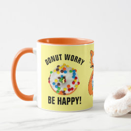 Donut Worry Be Happy! Grappige Mok voor Donut Lief