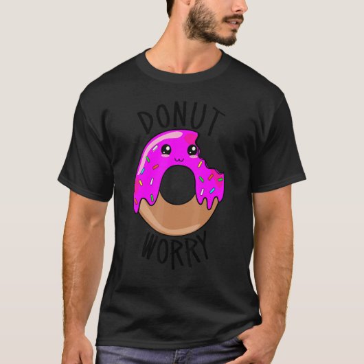 Donut Worry   Cute Donut Face T-shirt (Voorkant)
