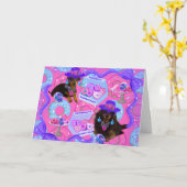 Donut Worry Doxies Kaart (Gele Bloem)