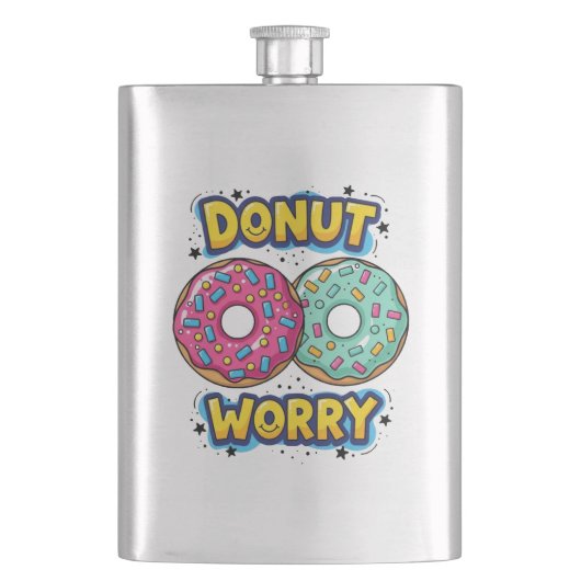 Donut Worry Fles Flacon (Voorkant)