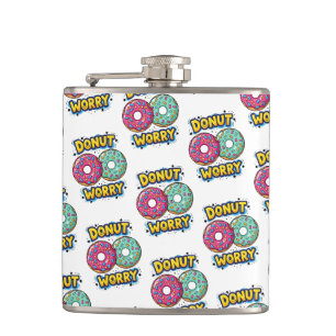 Donut Worry Fles Heupfles