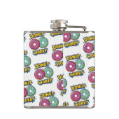 Donut Worry Fles Heupfles (Achterkant)