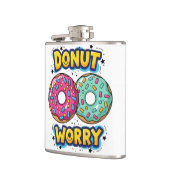 Donut Worry Fles Heupfles (Links)