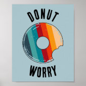 Donut Worry Green Poster (Voorkant)