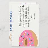 Donut Worry Habit Tracker (Voorkant / Achterkant)
