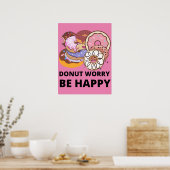 Donut Worry Poster (Keuken)