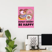 Donut Worry Poster (Thuiskantoor)