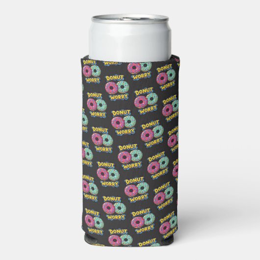 Donut Worry Schuim Kan/Flessen Koeler (Seltzer Voorkant)