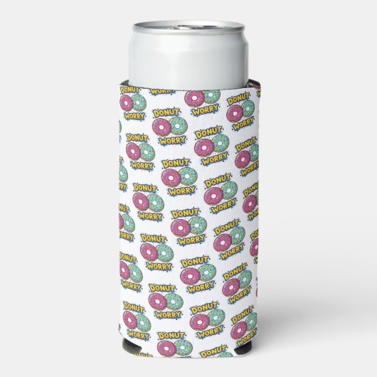 Donut Worry Schuim Kan/Flessen Koeler (Seltzer Voorkant)