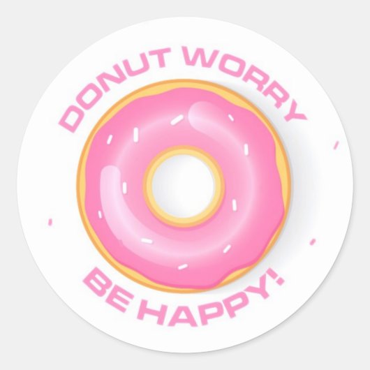 Donut Worry Stickers (Voorkant)