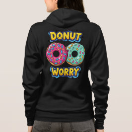 Donut Worry Volwassenen Ritssluiting Hoodie