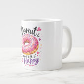 Donut Worry Wees Gelukkig Grote Koffiekop (Voorkant rechts)