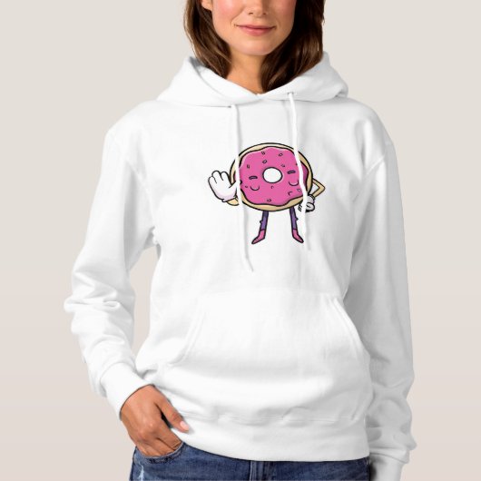 Donut zegt nee hoodie (Voorkant)