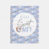 Donut zoete 1 1e verjaardag fleece deken (Voorkant)