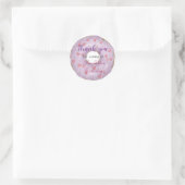Donut Zoete Verjaardag Dank Je  Ronde Sticker (Tas)