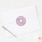 Donut Zoete Verjaardag Dank Je  Ronde Sticker (Envelop)