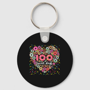 Donuts 100 zoete dagen Happy 100th Day of School Sleutelhanger