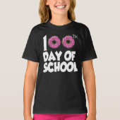 donuts 100e schooldag grappige meisjes t-shirt (Voorkant)