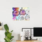 Donuts 12017 Abstracte Kunst Poster (Thuiskantoor)