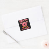 Donuts 21st Verjaardag 21's Verjaardagscadeau Vierkante Sticker (Envelop)