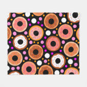 DONUTS 26 FLEECE DEKEN (Voorkant (Horizontaal))