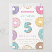 DONUTS 5E verjaardag Kaart (Voorkant)