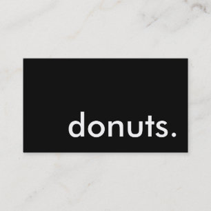 donuts. (aanpasbare kleur) visitekaartje