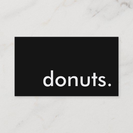 donuts. (aanpasbare kleur) visitekaartje (Voorkant)