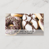 Donuts achtergrond visitekaartje (Voorkant)