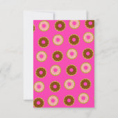 Donuts, alle keren roze partij kaart (Achterkant)