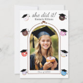 Donuts and Degrees Afstuderen Aankondiging Kaart (Voorkant)