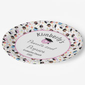 Donuts and Degrees Afstuderen Pattern Gepersonalis Papieren Bordje (Gekanteld)