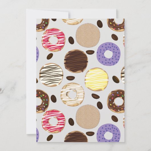 Donuts and Degrees Leuke afstudeerfeest Kaart (Achterkant)