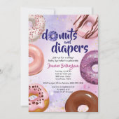 Donuts and Diapers Baby Sprinkle Shower Kaart (Voorkant)