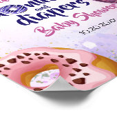 Donuts and Diapers Baby Sprinkle Shower Welkom Poster (Hoek)