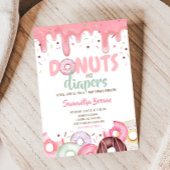 Donuts and Diapers Sprinkle Baby shower Kaart