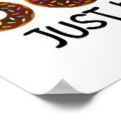 Donuts and Exercise Funny Poster (Hoek)