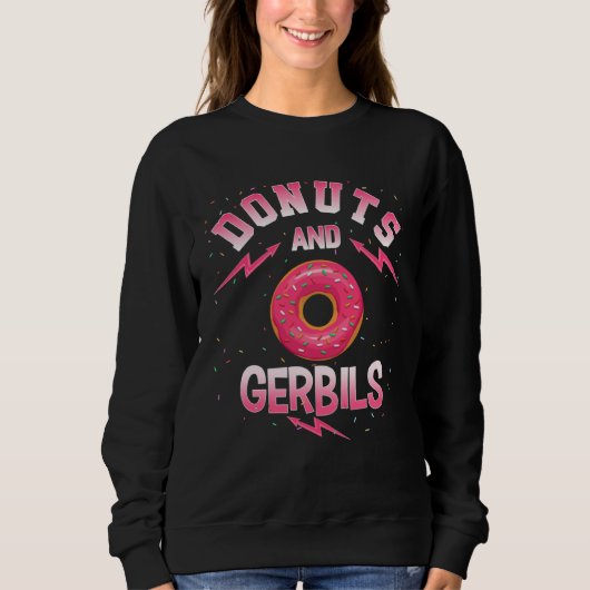 Donuts And GERBILS Doughnut GERBIL Trui (Voorkant)